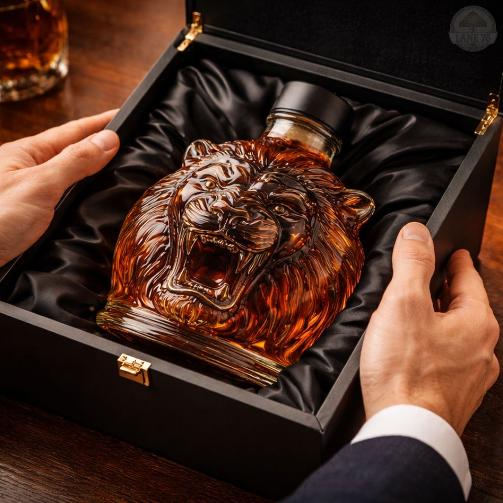 Whiskey-Karaffe - Löwen-Edition