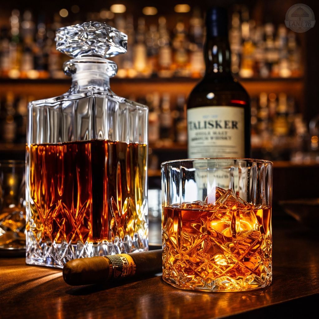Whiskey Karaffe - Set mit Flaschen und Gläsern