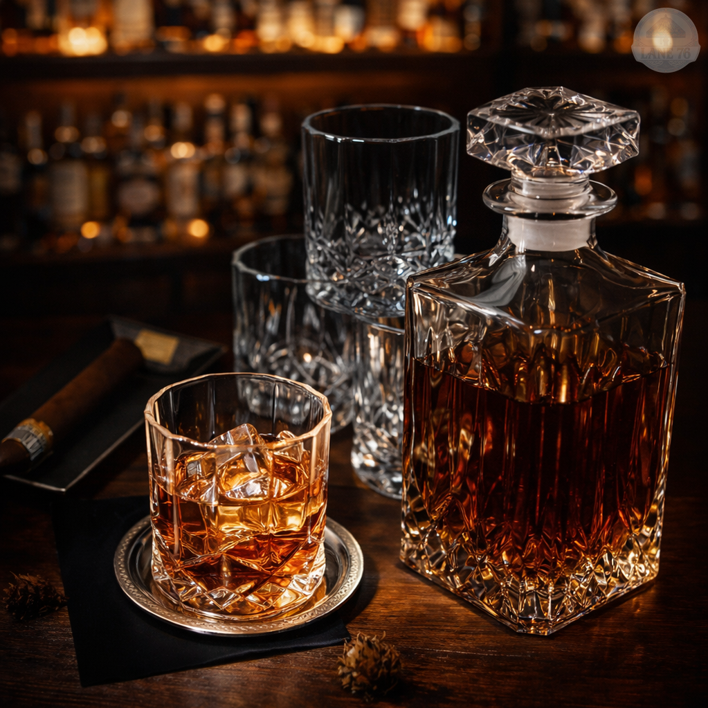 Whiskey Karaffe - Set mit Flaschen und Gläsern