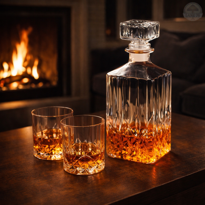 Whiskey Karaffe - Set mit Flaschen und Gläsern