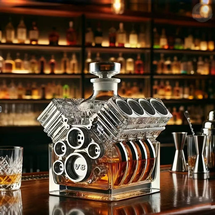 Whiskeykaraffe - V8-Motor Edition