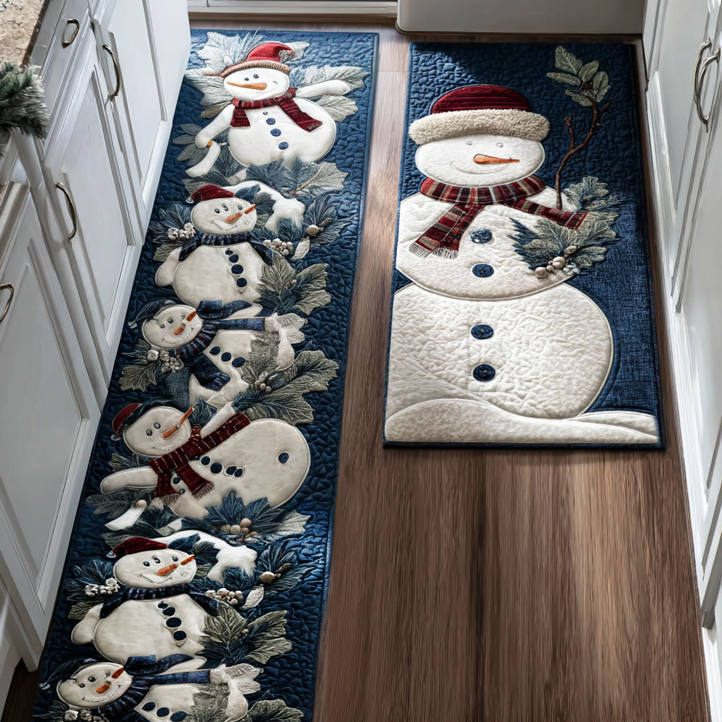 Rutschfester Küchenteppich – mit klassischem Wintermotiv
