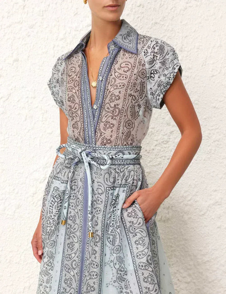 Greta-Magdalena | Bedrucktes zweiteiliges Boho-Set