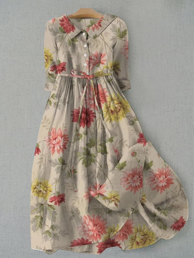 Johanna | Damen-Hemdkleid mit Bindegürtel