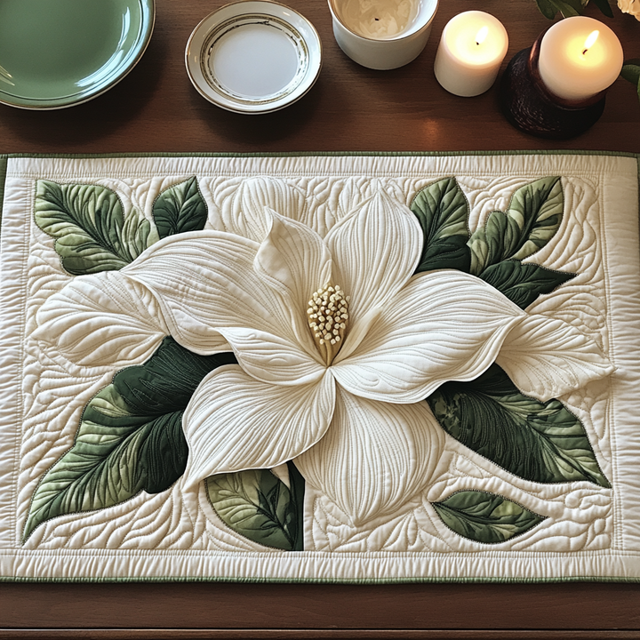 Gesteppte Tischsets – Anmutige Blüten