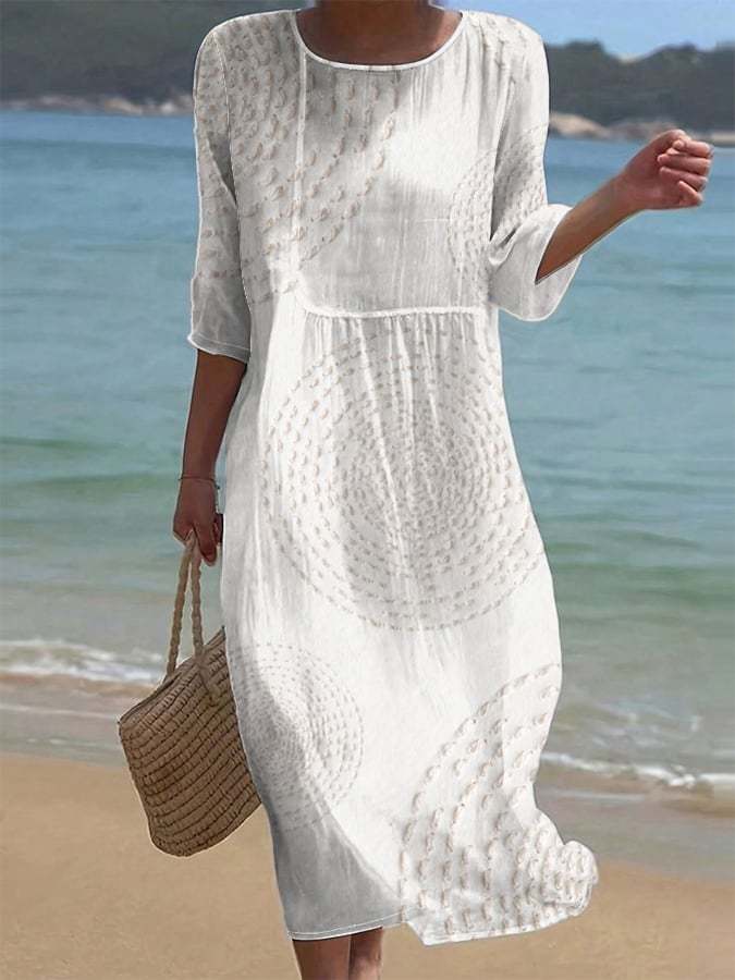 Anna-Helene | Legeres besticktes Damenkleid