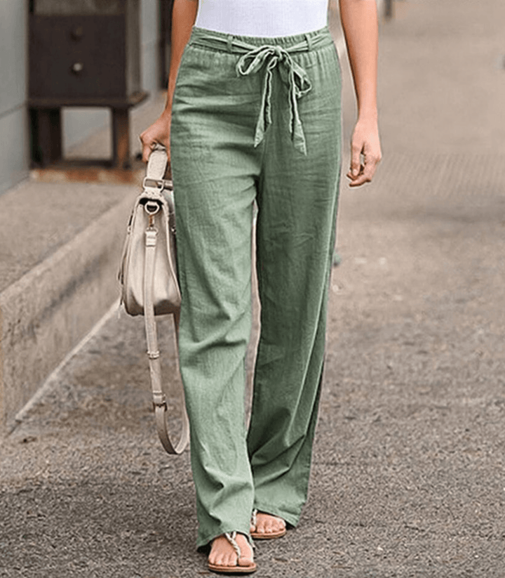 Paula-Ida | Damen-Relaxhose mit Kordel und elastischem Bund