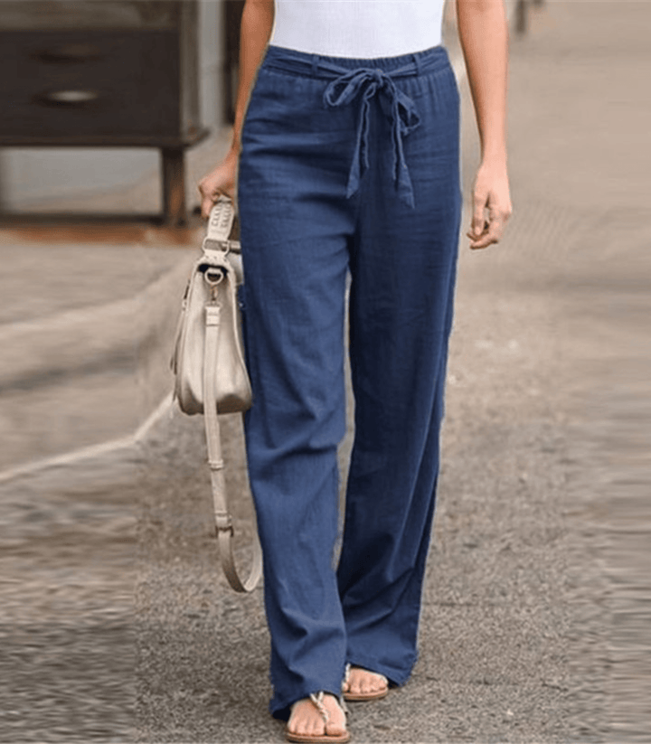 Paula-Ida | Damen-Relaxhose mit Kordel und elastischem Bund