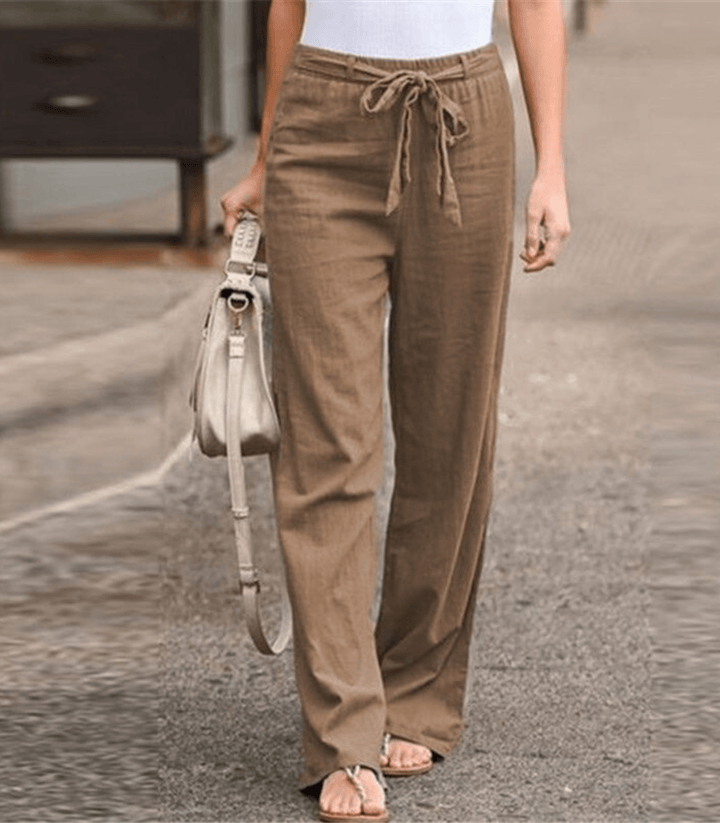 Paula-Ida | Damen-Relaxhose mit Kordel und elastischem Bund