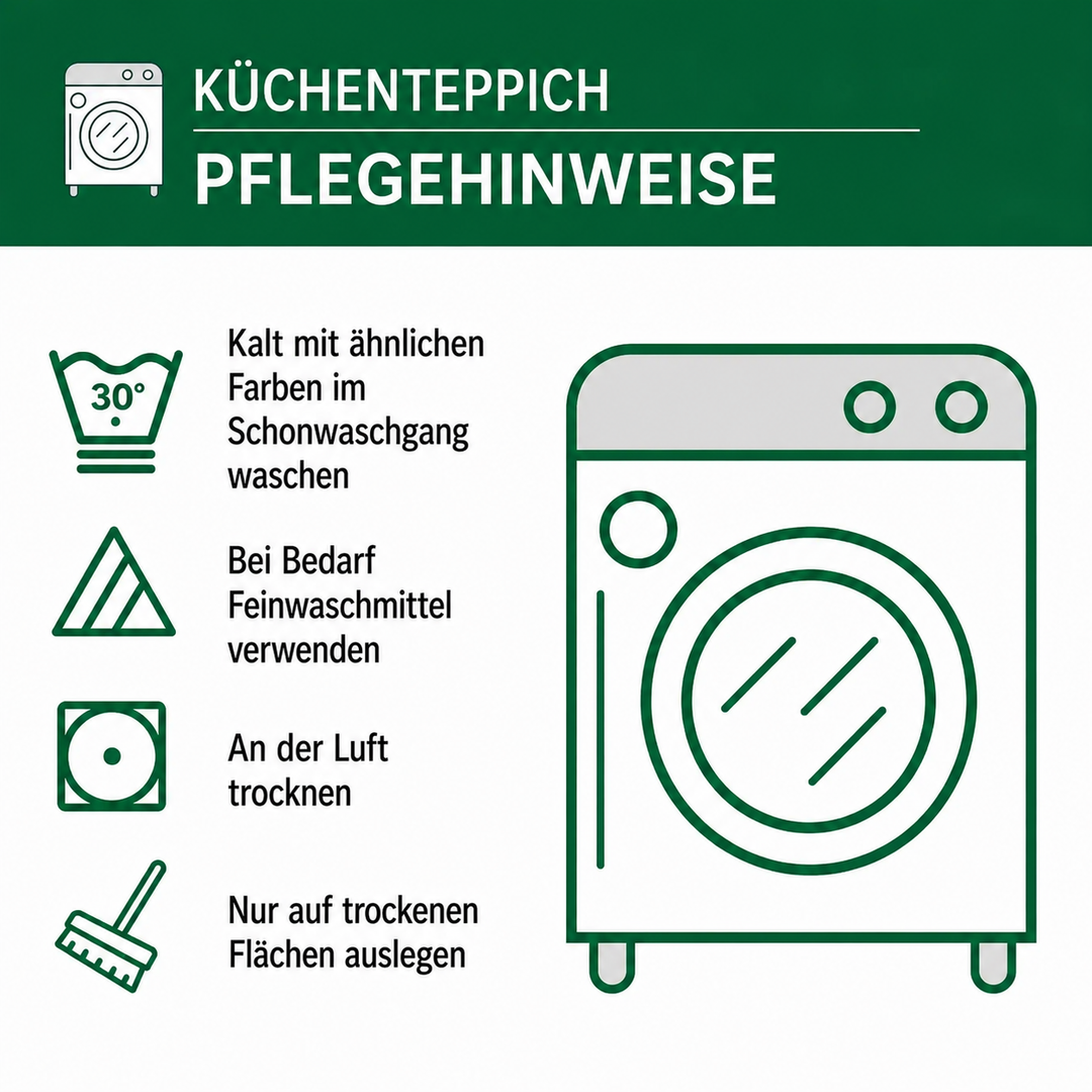 Rutschfester Küchenteppich – Naturlandschaft