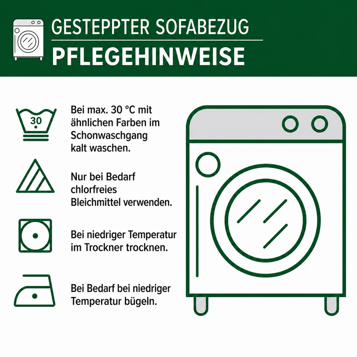 Gesteppter Sofabezug – mit Labrador Retriever