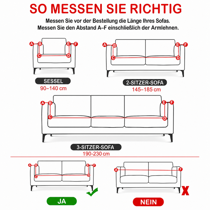 Gesteppter Sofabezug – mit Baum und Wurzeln