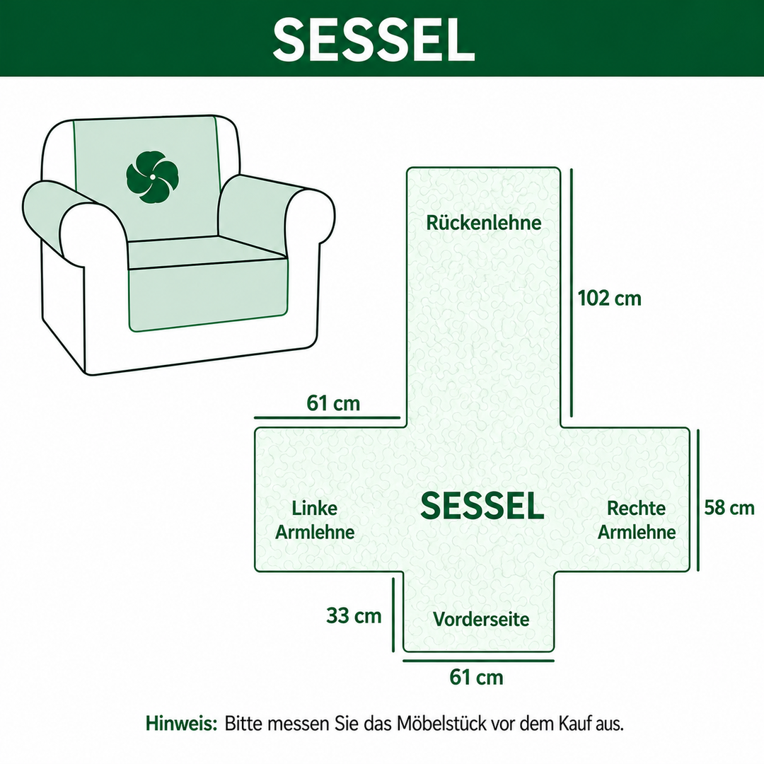 Gesteppter Sofabezug – mit Canyon-Dünen