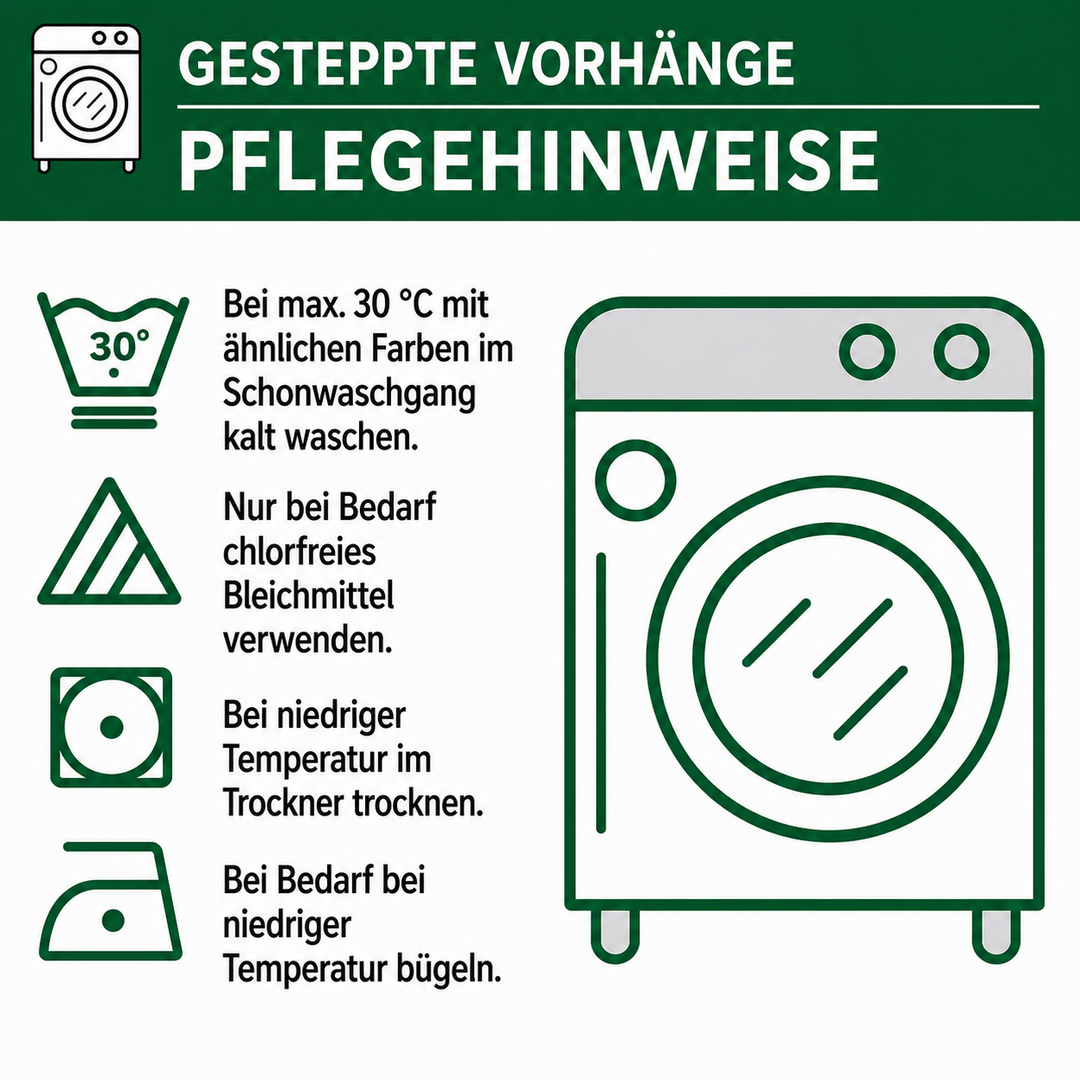Gesteppte Vorhänge – Blaue Mesa im Ethno-Stil