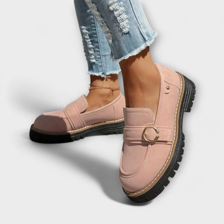 Mia-Nicole | Lässige Loafer mit runder Spitze