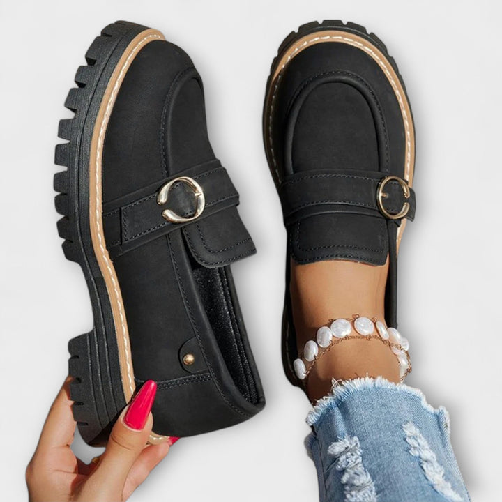 Mia-Nicole | Lässige Loafer mit runder Spitze