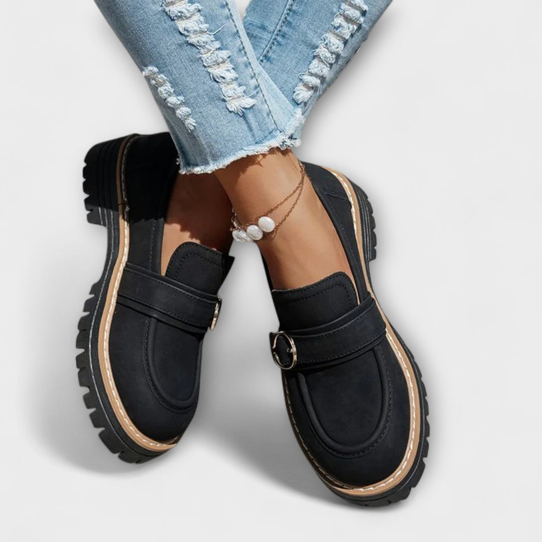 Mia-Nicole | Lässige Loafer mit runder Spitze