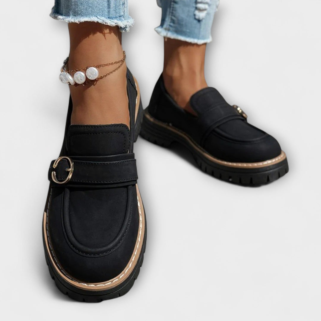 Mia-Nicole | Lässige Loafer mit runder Spitze