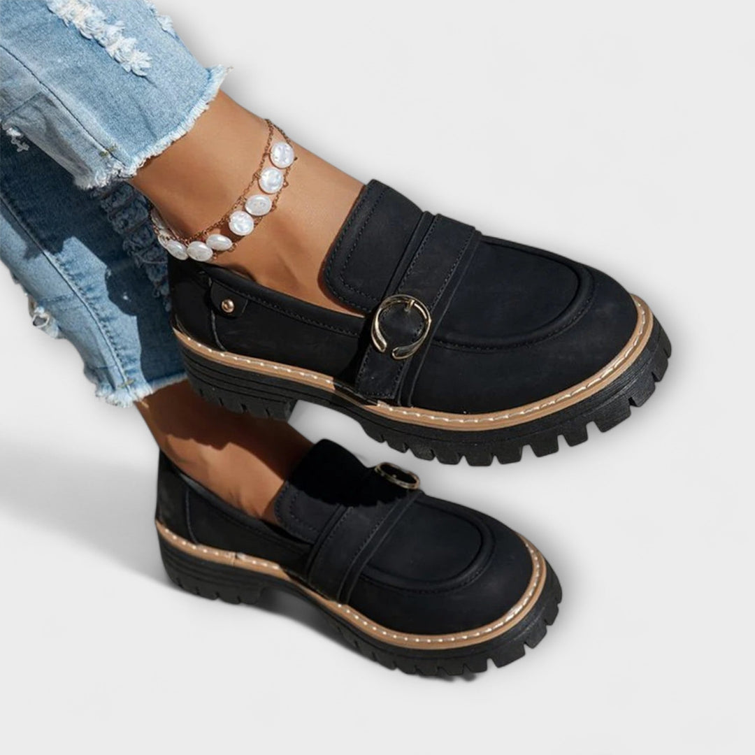 Mia-Nicole | Lässige Loafer mit runder Spitze