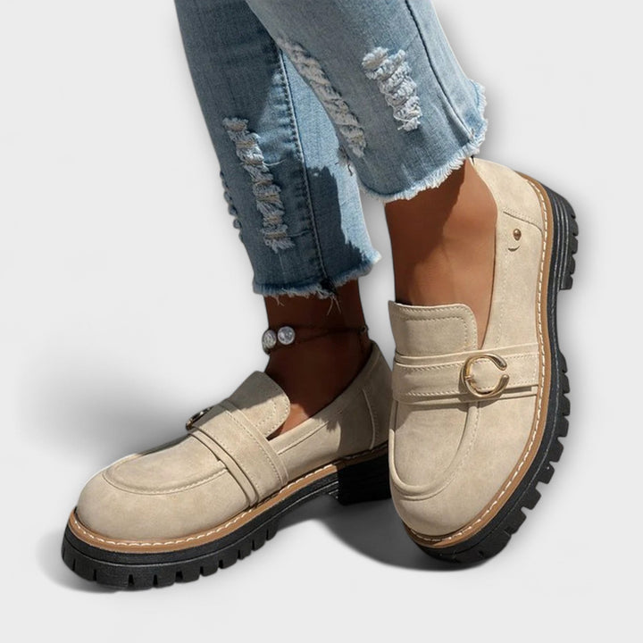 Mia-Nicole | Lässige Loafer mit runder Spitze