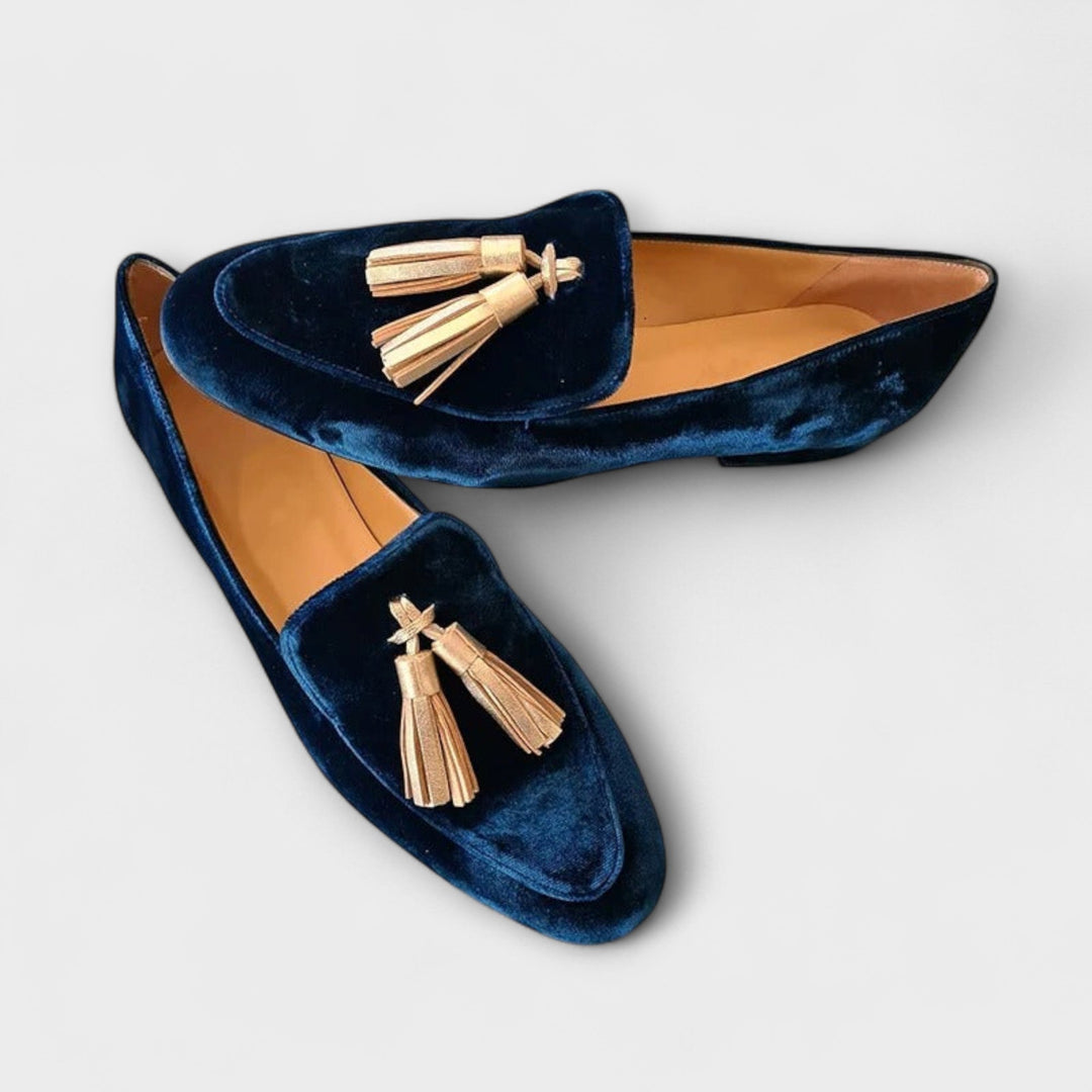 Mia-Pauline | Vintage-Loafer mit Fransen