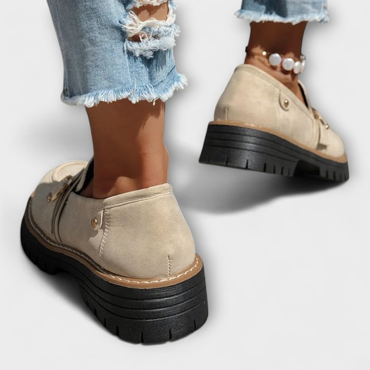 Mia-Nicole | Lässige Loafer mit runder Spitze