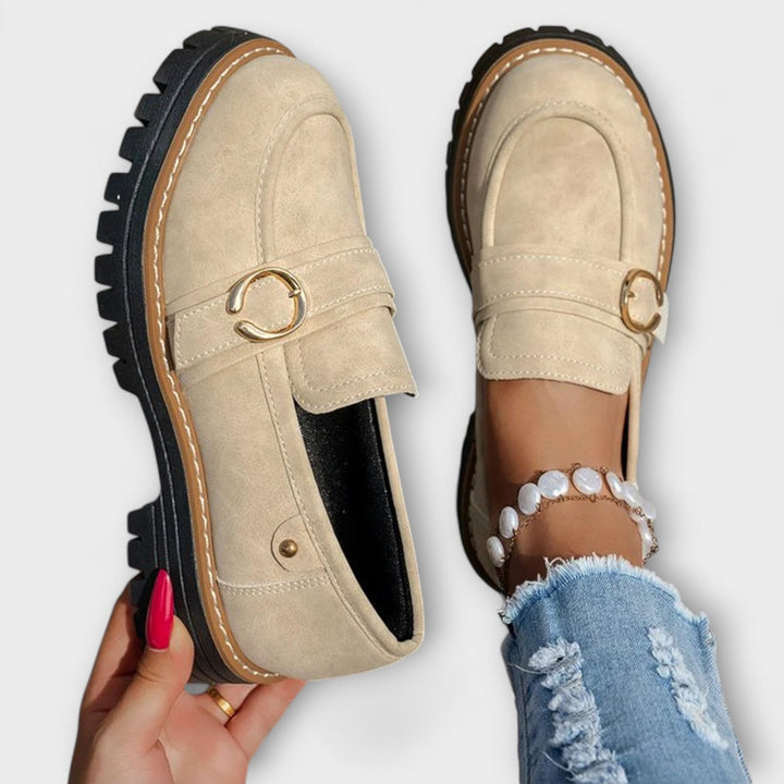 Mia-Nicole | Lässige Loafer mit runder Spitze