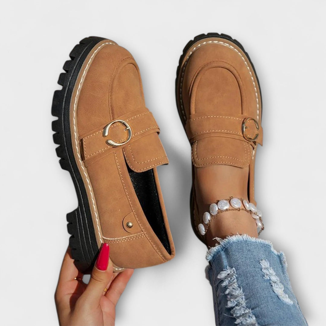Mia-Nicole | Lässige Loafer mit runder Spitze