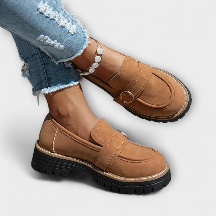 Mia-Nicole | Lässige Loafer mit runder Spitze