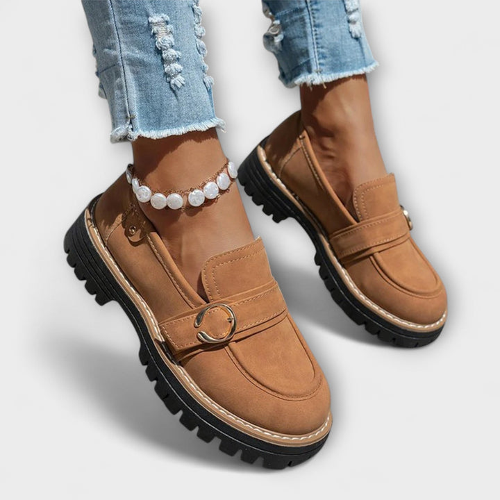 Mia-Nicole | Lässige Loafer mit runder Spitze