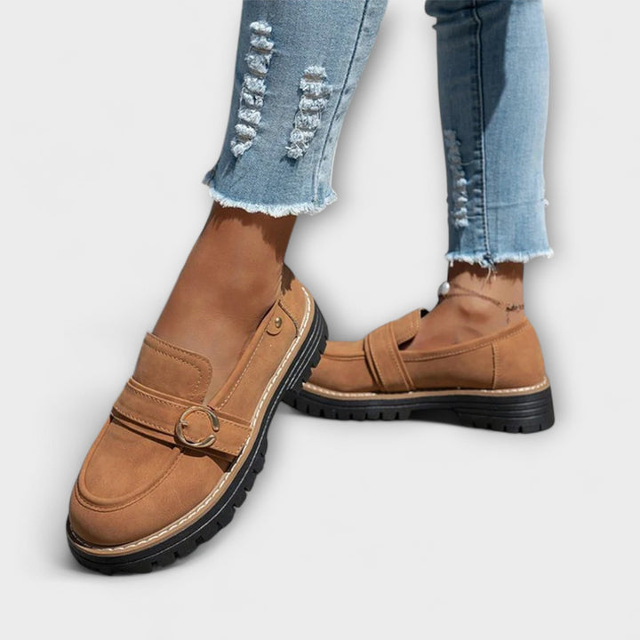 Mia-Nicole | Lässige Loafer mit runder Spitze