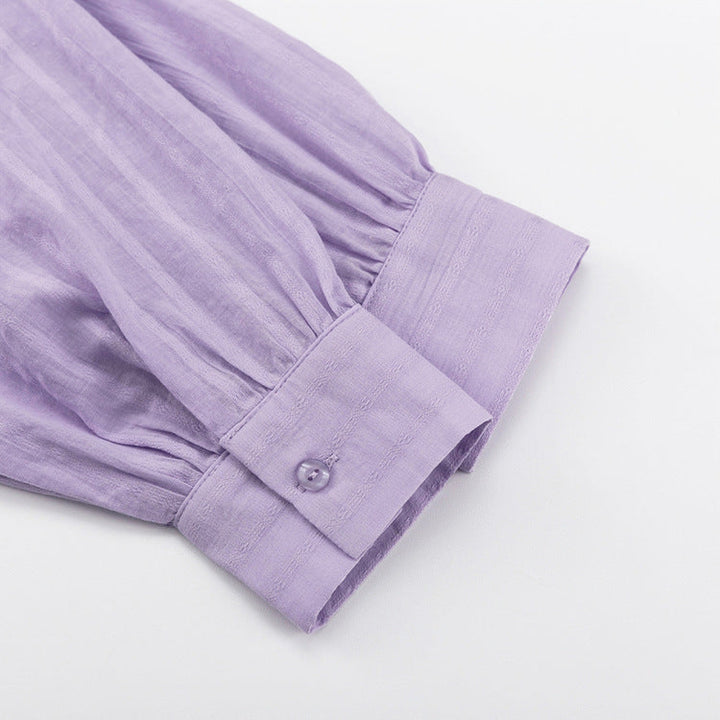 Greta-Theresa | Luftiges Set aus geknöpfter Bluse und Shorts