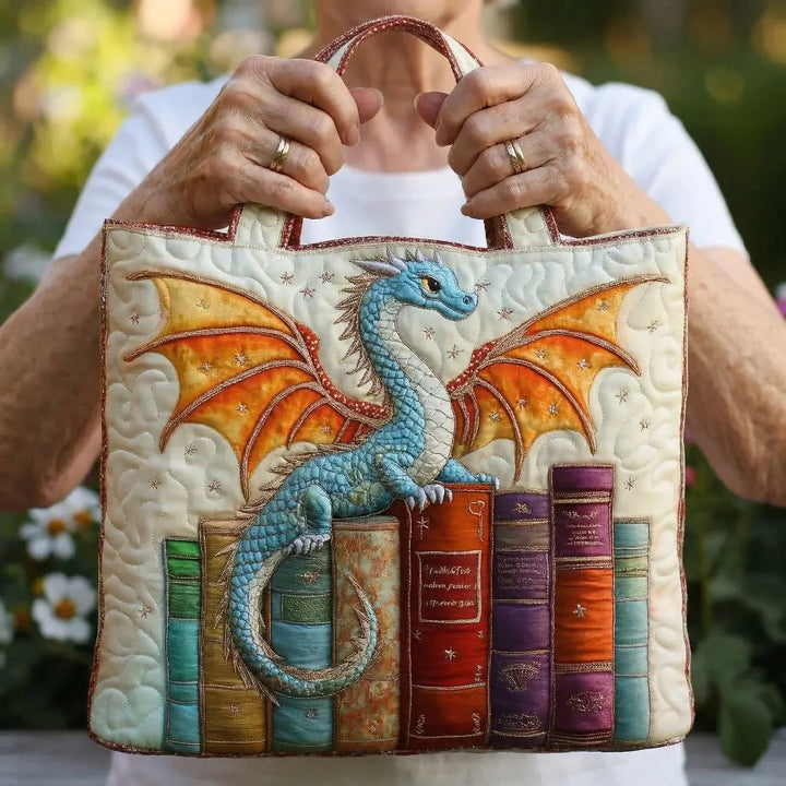 Stepp-Tasche - Smaragddrache, Hüter der Bücher