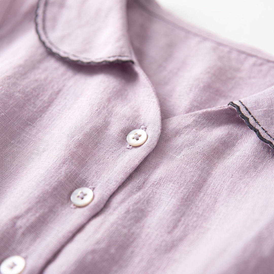 Frieda | Elegantes Baumwoll-Leinen-Kleid mit Halbarm