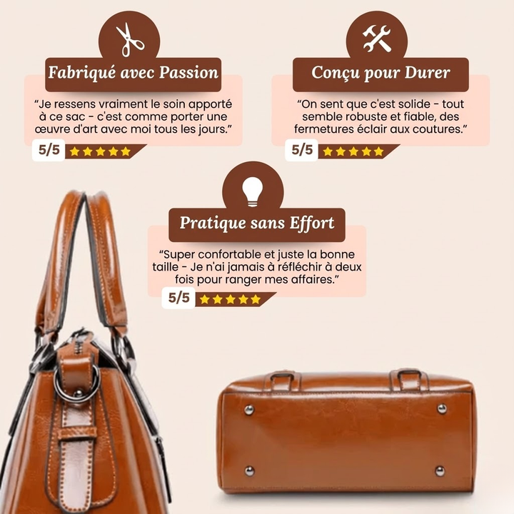 Emma-Ida | Glänzende Schultertasche
