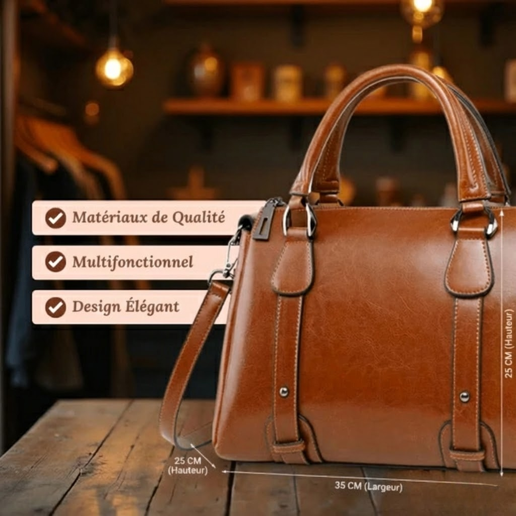 Emma-Ida | Glänzende Schultertasche